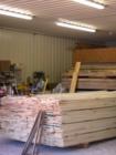 Finished product at the Madeline Island sawmill, LaPointe, Wisconsin. Photo courtesy of EcoWood Company, La Pointe, Wisconsin.
