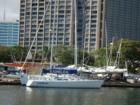 Tied up in Ala Wai Harbor