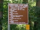 Kinnickinnic State Park is located at at the confluence of the lower Saint Croix River and the Kinnickinnic River, north of Prescott, Wisconsin