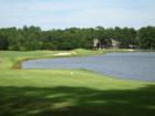 The Eighteenth hole on Golden Eagle Golf Course (built by Tom Fazio).