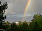 I'm a Realtor from the Phoenix area (Chandler) and was visiting Flagstaff in mid July, when I was treated to this incredible rainbow that graced the NAU stadium. What a sight indeed!