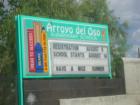 Sign for Arroyo Del Oso Elementary School. Located in NE Albuquerque. 