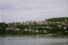 View of the hillside neighborhood of Caledonia from Browns Point Lighthouse Park.