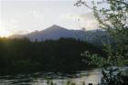 Looking north across the Columbia River into Skamania County Washington.