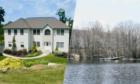 Spacious lake front colonial on 1.24 acres and 270' of frontage