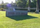 Sign in front of Dixon City Hall