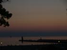 Lighthouse at sunset