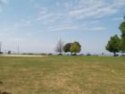View of Lake Michigan from the Pirate Ship park. 