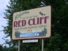 "Welcome to Red Cliff" sign, Red Cliff, Wisconsin
