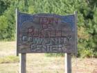 Russell Community Center road sign