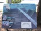 "Wisconsin's Maritime Trails" marker at the Apostle Islands National Lakeshore