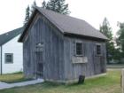 This is supposedly the old Port Wing jail building, on display in the town square