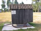 "Local Rural Mail Delivery Sled" on display, Port Wing, Wisconsin