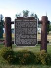 "School Consolidation" historical marker in Port Wing, Wisconsin
