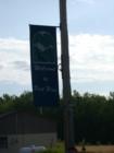 "Welcome to Port Wing" banner, Port Wing, Wisconsin