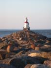 The Wisconsin Point Lighthouse was built in 1913.