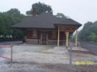 The former railroad station in Palmyra has been adapted for another use.