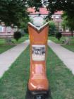 Hyer-Kansas School for the Deaf Connection Boot Sculpture in honor of Olathe Kansas 150th Birthday Celebration.