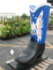 Hyer's Famous Spread Eagle Boot Sculpture in honor of Olathe Kansas 150th Birthday Celebration.