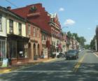 Main Street in Leesburg is only about 10 blocks square but offers very lovely examples of 17th and 18th Century styles of buildings, now used for shops, restaurants, and professional offices.  Copyright 2007 Lenn Harley