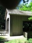 Historic Cedar Creek Covered Bridge.  Located next to the Cedar Creek Grist Mill.