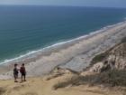 Looking down on Torrey Pines State Beach near the Torrey Pines Gliderport
