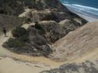 The rather treacherous path down the bluff to Black's Beach in La Jolla