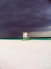 Thunderstorm behind Lifeguard Hut, South Beach