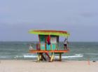 Lifeguard on Watch at 14th Street Beach, South Beach