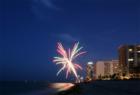 Fireworks in Miami Beach around 50 Street