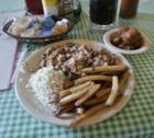 Famous BBQ Plate at Allen & Sons in Pittsboro.