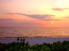 Sunset at the North beach in Pelican Bay.  