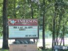 Emerson High School Sign in Emerson New Jersey