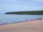 The Mawikwe Bay Sea Caves are located just north of Meyers Beach, on the Apostle Islands National Lakeshore. Over centuries, waves and ice have carved the caves out of brownstone cliffs.