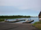Boats docking at Loon's Foot Landing in Superior, Wisconsin
