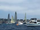 Transpac '07 Yachts leaving Long Beach Harbor - Heading for the finish line at Waikiki, Hawaii