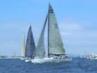 Transpac '07 Yachts leaving Long Beach Harbor - Heading for the finish line at Waikiki, Hawaii