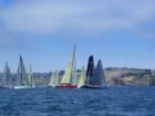 Transpac '07 Yachts leaving Long Beach Harbor - Heading for the finish line at Waikiki, Hawaii