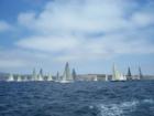 Transpac '07 Yachts leaving Long Beach Harbor - Heading for the finish line at Waikiki, Hawaii