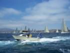 Transpac '07 Yachts leaving Long Beach Harbor - Heading for the finish line at Waikiki, Hawaii