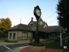 The Train Station and Clock in Oradell New Jersey
