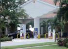Gas Station that is architecturally enhanced to be pleasing to look at in VillageWalk in Wellington Florida. 