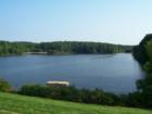 View across 53 acre Shelley Lake, a popular North Raleigh Parks and Recreation facility.