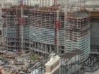 MGM MIRAGE CityCenter main hotel casino under construction.  August 2007.