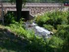 Water flowing toward Cascade Falls in Osceola, Wisconsin