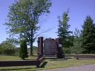 Danish settlers dairy cooperative monument, Luck, Wisconsin