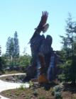 This is a cool statue at Jackson Rancheria. 