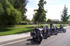 Riders stop at the Jake Karedjian Memorial which is one of the Annual Downed Officer Support Ride stops.
      www.downedofficers.com