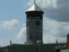 The clock tower at Old City Hall