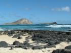 View from Makapuu beach towards Rabbit Island.  I love Hawaii because of the breathtaking views like this one.  Doesn't this make you want to visit our Islands?